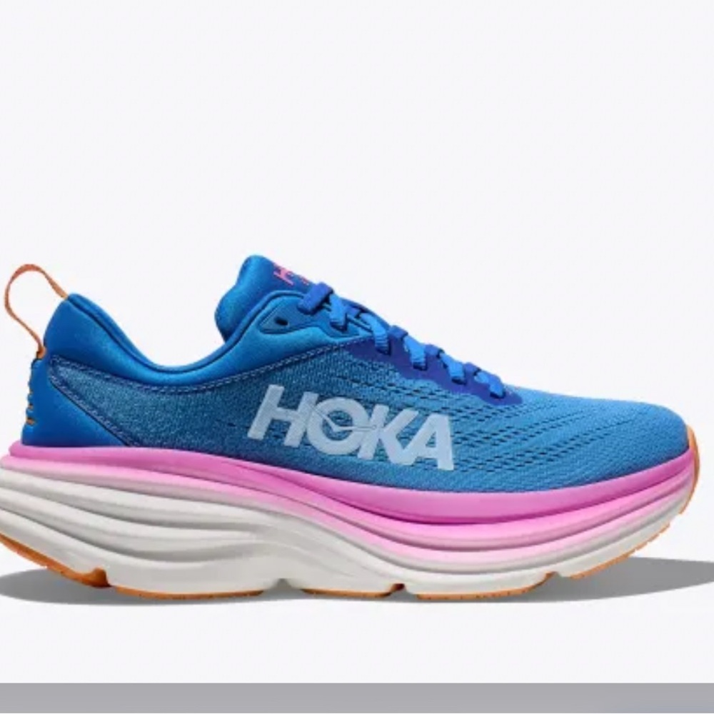Hoka One One Blue and Pink Bondi 8 - Women’s 11D